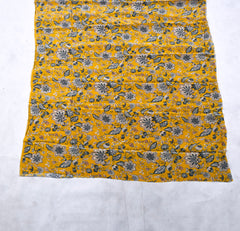 Tista Chinon Mustard Yellow Unstitched Suit