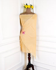 Mul Cotton Yellow Unstitched Suit