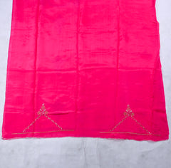 Crepe Pink Unstitched Suit