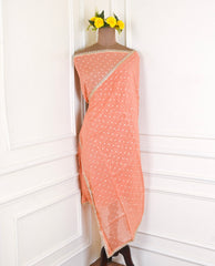 Shimmer Peach Unstitched Suit