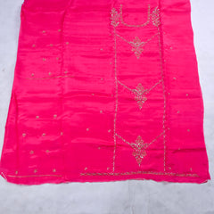 Crepe Pink Unstitched Suit