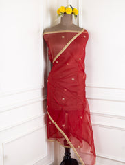 Gavadin Silk Red Unstitched Suit