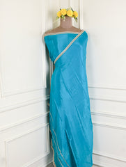 Silk Ferozi Unstitched Suit
