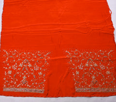 Glass Shimmer Orange Unstitched Suit
