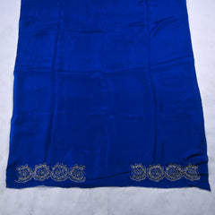 Organza Blue Unstitched Suit