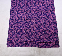 Muslin Purple Unstitched Suit