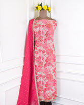 Shimmer Pink Unstitched Suit