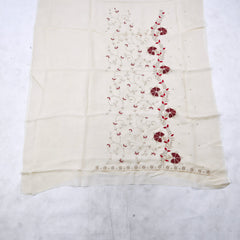 Organza Beige Unstitched Suit