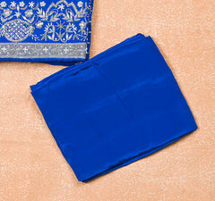Organza Blue Unstitched Suit