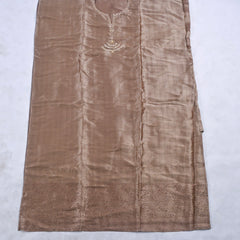 Brocade Brown Unstitched Suit