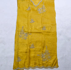 Shimmer Yellow Unstitched Suit