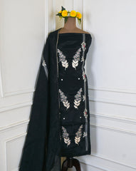 Crepe Black Unstitched Suit