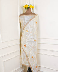 Crepe Yellow Stitched Lehenga Suit