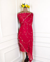 Crush Red Unstitched Suit