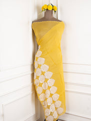 Gavadin Silk Yellow Unstitched Suit