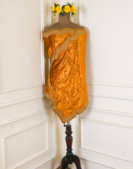 Velvet Dark Mehandi Unstitched Suit