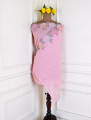 Mul Cotton Pink Unstitched Suit