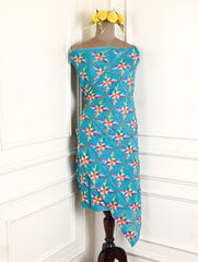 Crepe Sky Blue Unstitched Suit