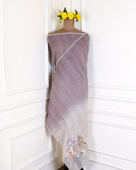 Mul Cotton Beige Unstitched Suit