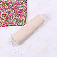 Crepe Baby Pink Unstitched Suit