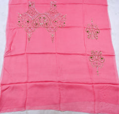 Twill Organza Pink Unstitched Suit