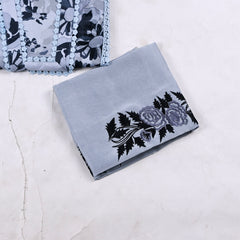 Mul Check Powder Blue Unstitched Suit
