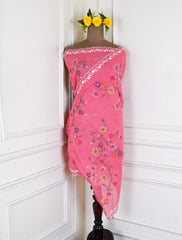 Mul Cotton PInk Unstitched Suit