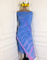 Organza Powder Blue Unstitched Suit