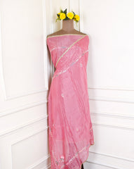 Shimmer Dusky Pink Unstitched Suit