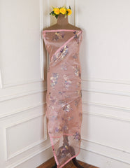 Glass Peach Unstitched Suit