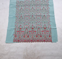 Crepe Sky Blue Unstitched Suit
