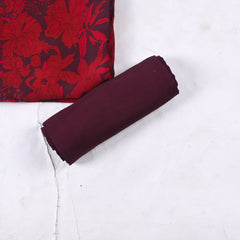 Chinon Maroon Unstitched Suit