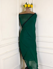 Organza Green Unstitched Suit