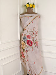 Crepe Off-White Unstitched Suit