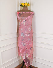 Glass Pink Unstitched Suit