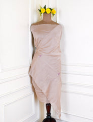 Mul Cotton Beige Unstitched Suit