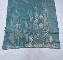Shimmer Ferozi Unstitched Lehenga Suit