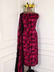 Chinon Magenta Unstitched Suit