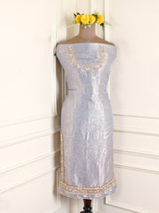 Brocade Dusty Lavender Unstitched Suit