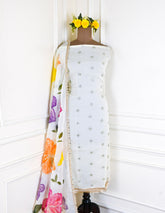 Organza Off-White Unstitched Suit