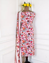 Cotton Multicolor Unstitched Suit