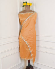 Shimmer Yellow Unstitched Lehenga Suit