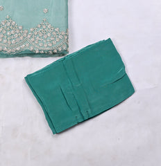 Crush Ferozi Unstitched Suit