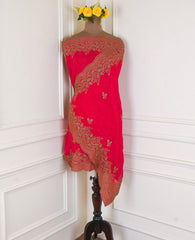 Crepe Pink Unstitched Suit