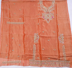 Shimmer Orange Unstitched Suit