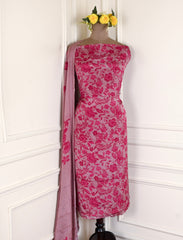 Chinon Rose Pink Unstitched Suit