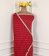 Crepe Teal Green Unstitched Suit