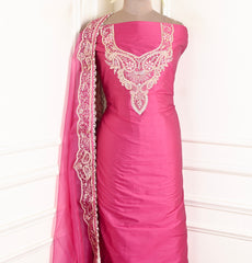Gavadin Magenta Unstitched Suit