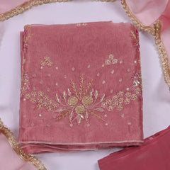 Crush Dusky Pink Unstitched Suit