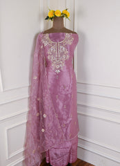 Glass Purple Unstitched Suit